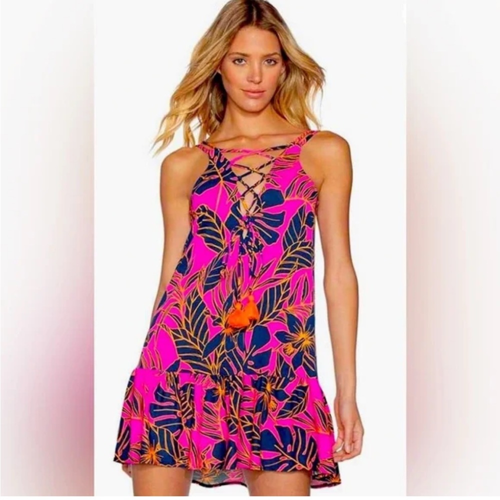 Maaji strappy mini dress/beach cover up, size L